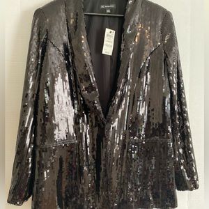 INC black Sequined Jacket. New with Tags!!!